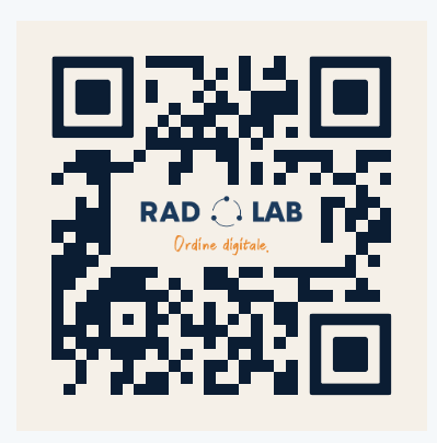Codice QR con logo RAD LAB